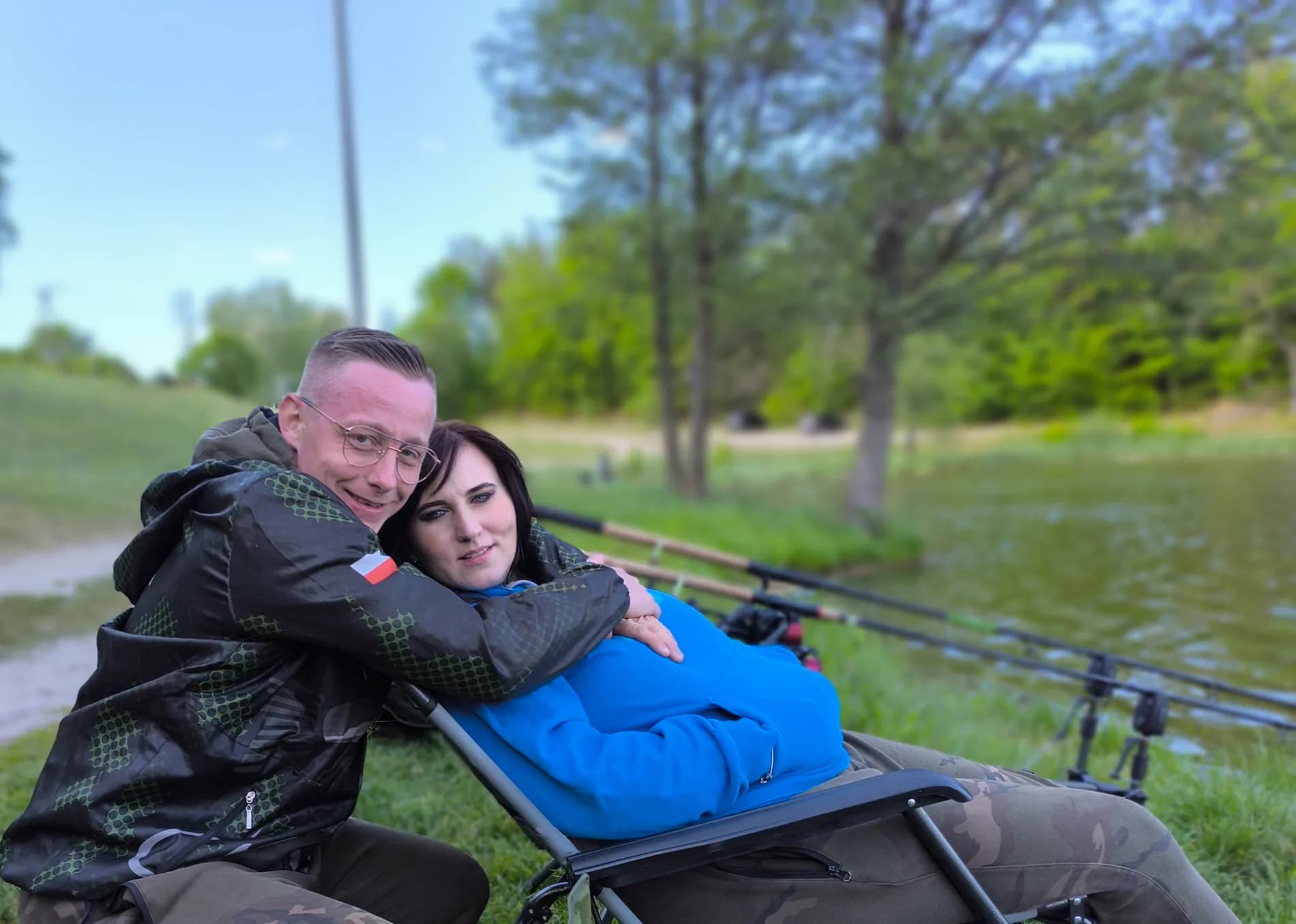 Aleksandra i Dariusz na wspólnej zasiadce